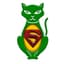 Green Cat